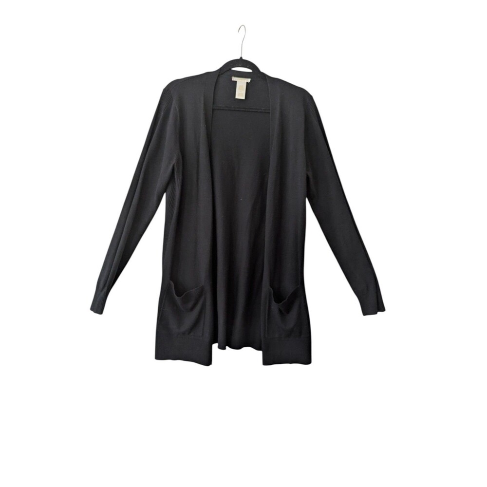 Matty M Women's Cardigan, Black, Size Large